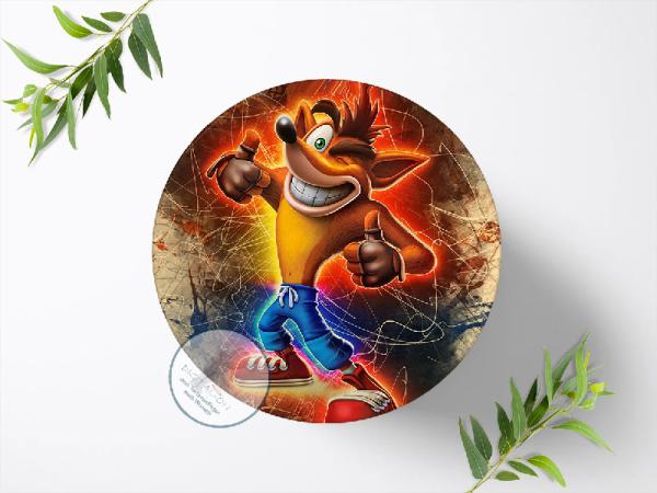 Crash Bandicoot Tortenaufleger Ø 20cm, 0085z